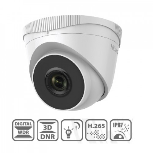 HiLook, IPC-T221H[2.8mm], 2MP IR Fixed Network Turret Camera - 2.8mm